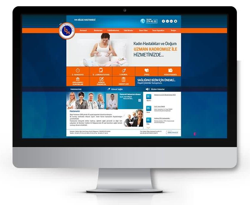 Bilge Hastanesi web sitesi