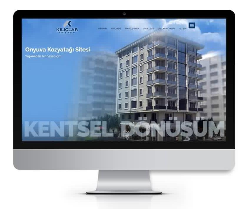 Kılıçlar İnşaat web sitesi